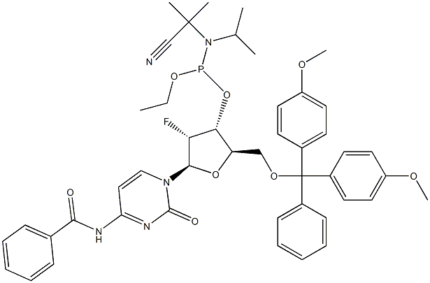 fosfarimídít fluara-cítídín N4-Benzoyl-2'-déocsa-5'-O-DMT-2'-fluara-cítídín