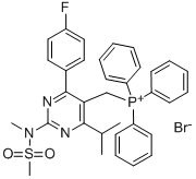 Fosfónium, [[4-(4-fluarafheinil)-6-(1-meitileitil)-2-[meitil(meitiolsulfóin)aimín]-5-pirimidinil]me