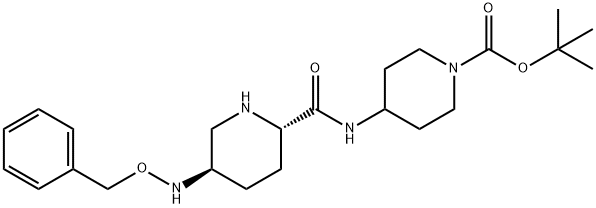 tert-bhúitile 4-((2S,5R)-5-(beinsilocsaaimín)pipiridín-2-carboxamido)pipiridín-1-carbocsaláit 4-meitilbeinséinsulfónáit