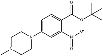 tríú-bhúitile 4-(4-meitilpiperazin-1-il)-2-nítreabeansóáit