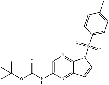 tert-bhúitile 5-tosil-5H-pioról[2,3-b]pirazin-2-ilcarbamate