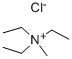 Clóiríd triethylmethylammonium